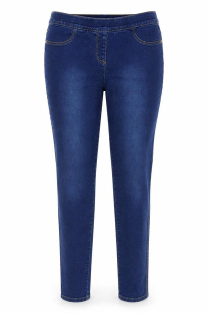 Womens UK Size 14 Nutmeg Regular Fit Flared Blue Jeans