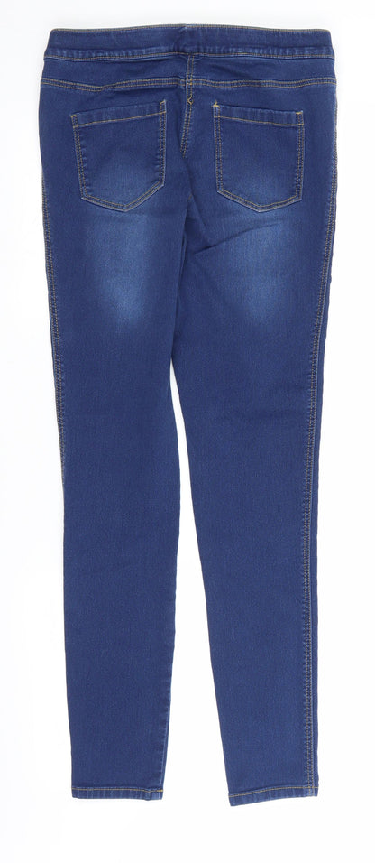 Nutmeg Womens Blue  Denim Flared Jeans Size 14 L28.5 in