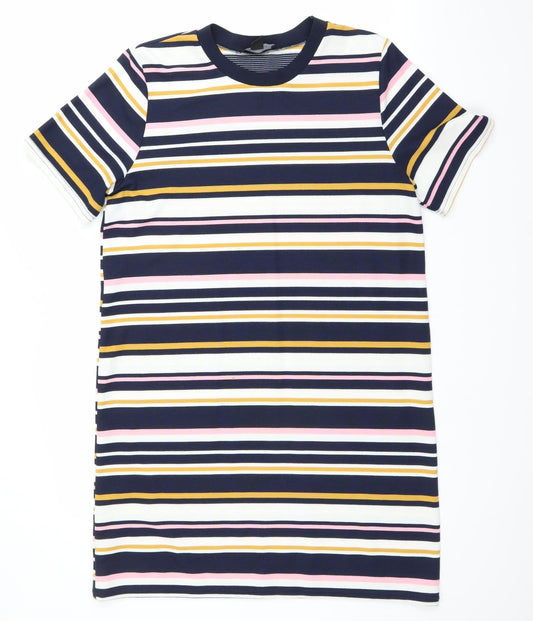 Atmosphere Womens Blue Striped  T-Shirt Dress  Size 12