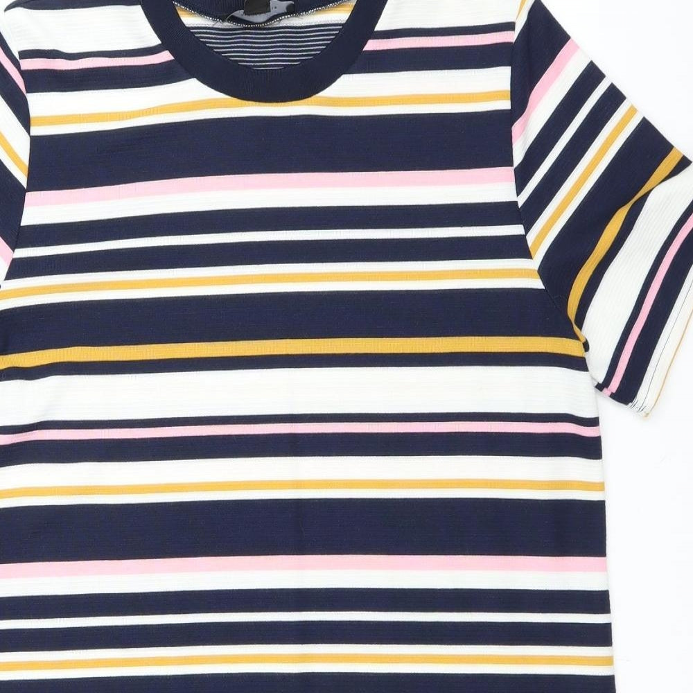 Atmosphere Womens Blue Striped  T-Shirt Dress  Size 12