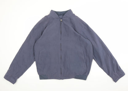 Mens UK Size M Kingston Blue Bomber Jacket