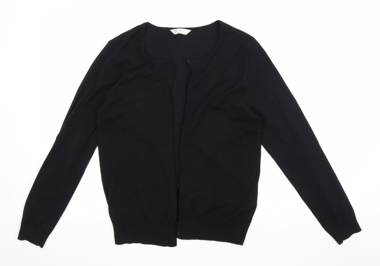 BHS Womens Black  Knit Cardigan Jumper Size 14