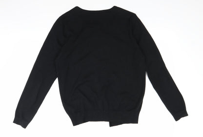 BHS Womens Black  Knit Cardigan Jumper Size 14