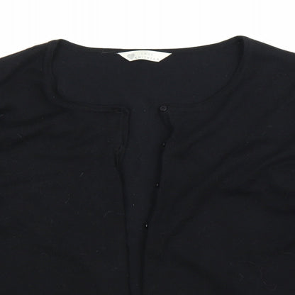 BHS Womens Black  Knit Cardigan Jumper Size 14