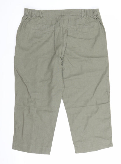 Anthology Womens Green   Chino Shorts Size 14