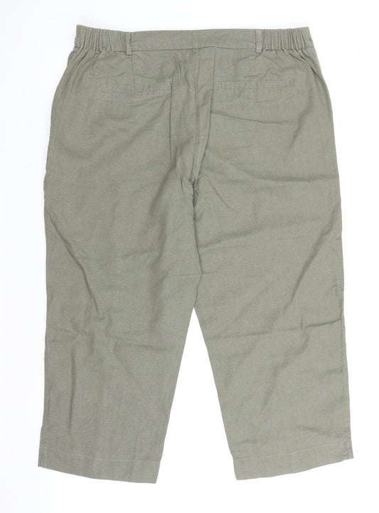 Anthology Womens Green   Chino Shorts Size 14