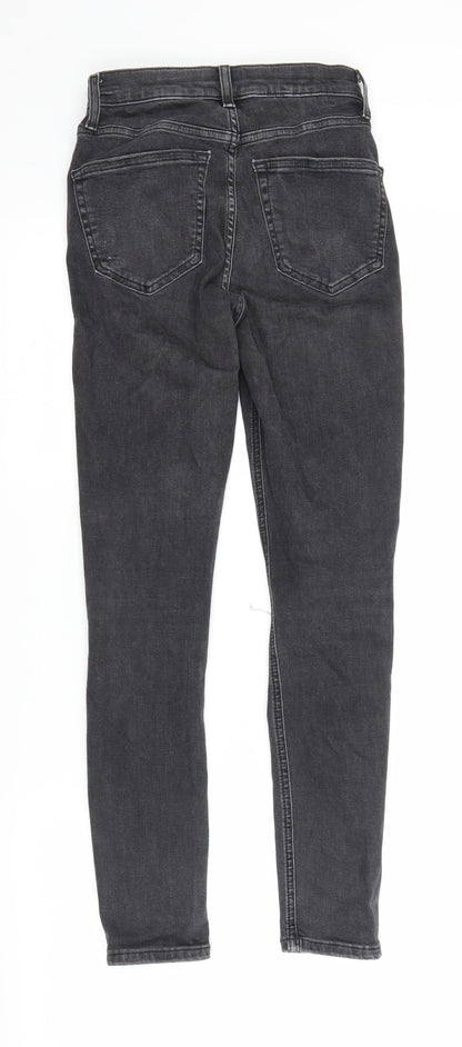 Topshop Womens Grey  Denim Jegging Jeans Size 25 in L25.5 in