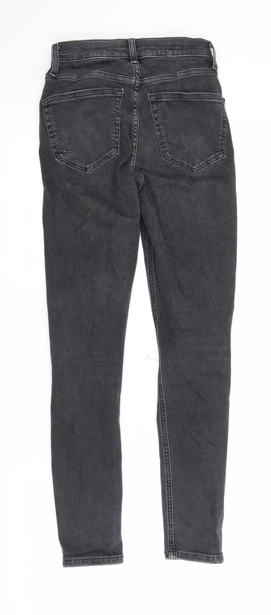 Topshop Womens Grey  Denim Jegging Jeans Size 25 in L25.5 in