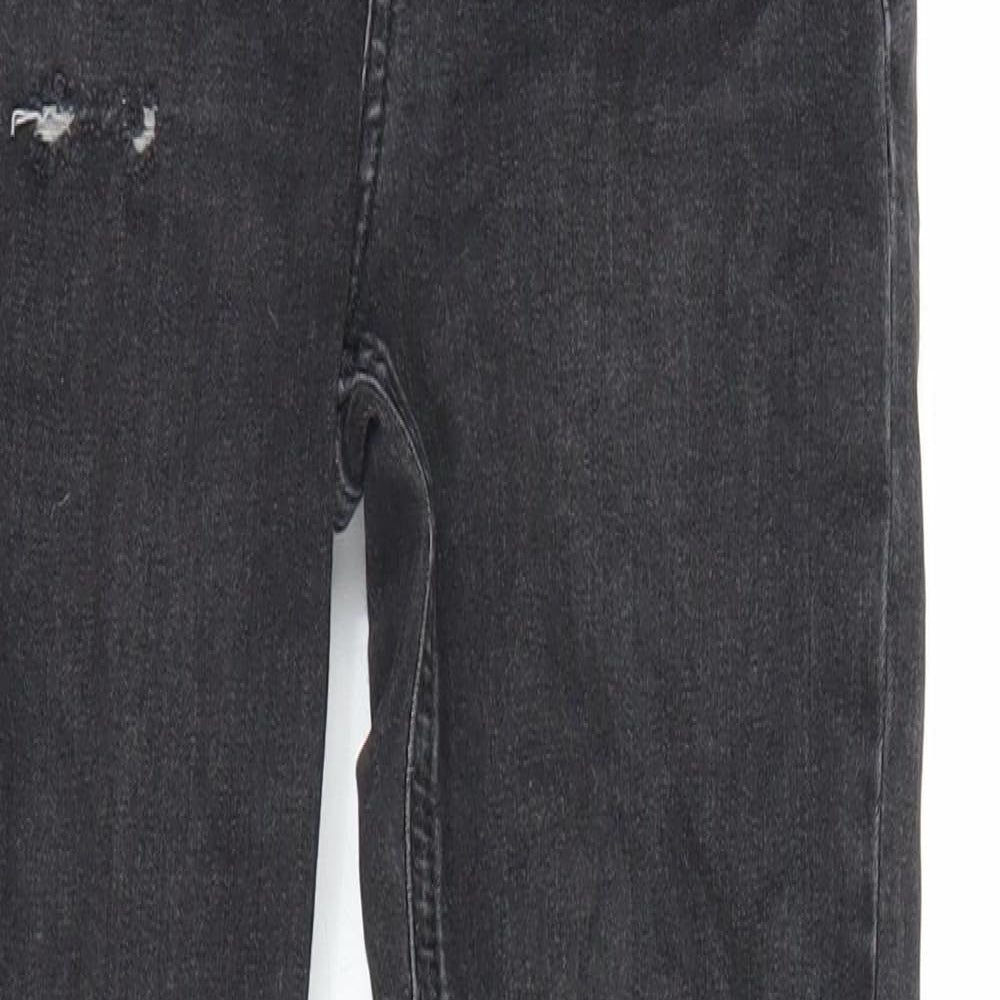 Topshop Womens Grey  Denim Jegging Jeans Size 25 in L25.5 in