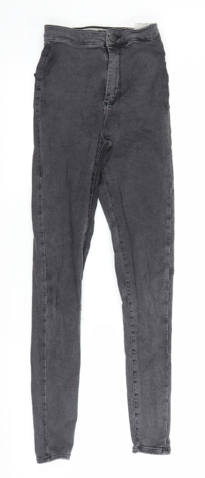 Topshop Womens Grey  Denim Jegging Jeans Size 25 in L26.5 in
