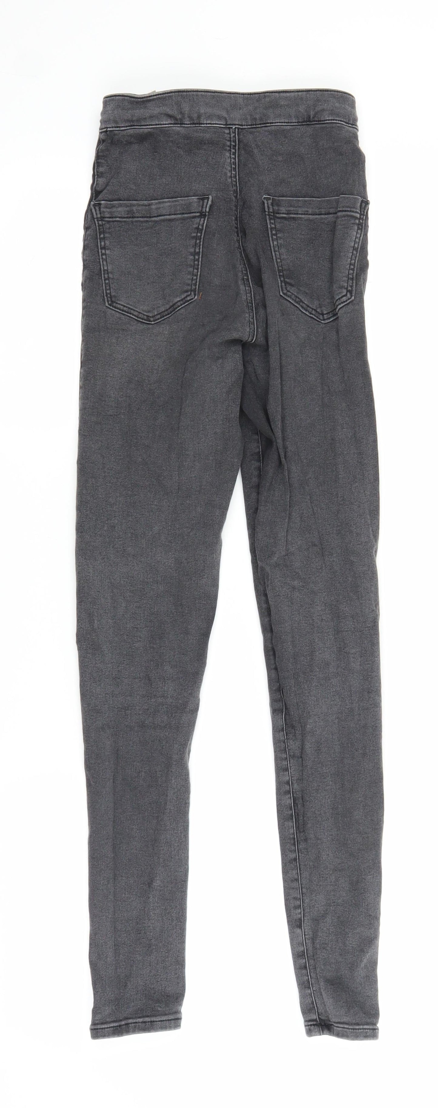 Topshop Womens Grey  Denim Jegging Jeans Size 25 in L26.5 in