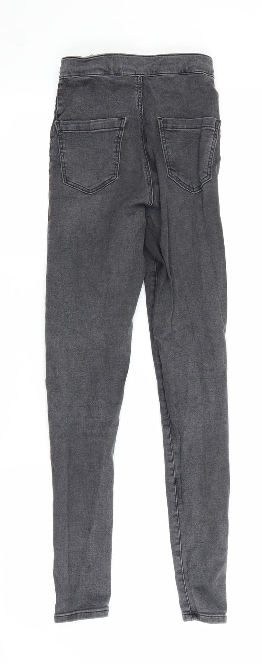 Topshop Womens Grey  Denim Jegging Jeans Size 25 in L26.5 in