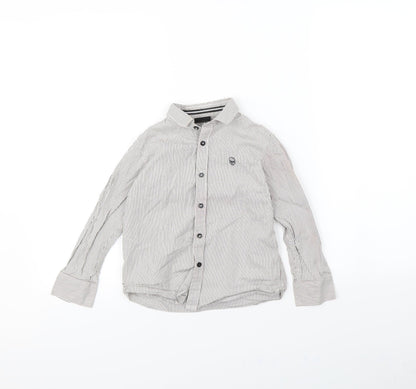 NEXT Boys White Striped  Basic Button-Up Size 5 Years
