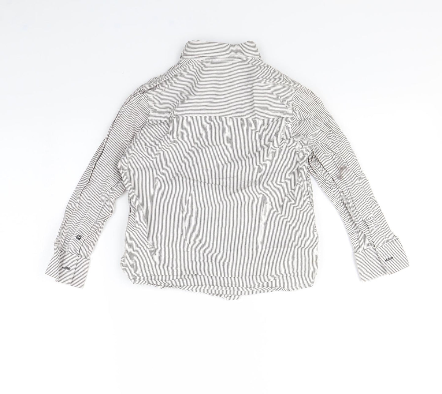 NEXT Boys White Striped  Basic Button-Up Size 5 Years