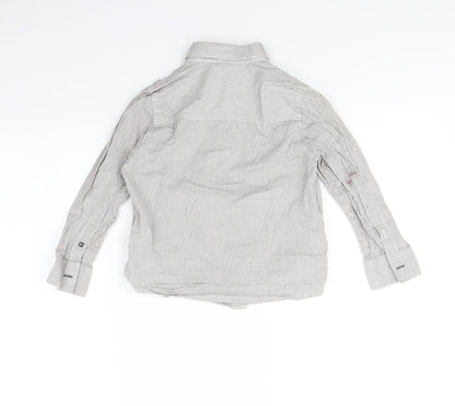 NEXT Boys White Striped  Basic Button-Up Size 5 Years