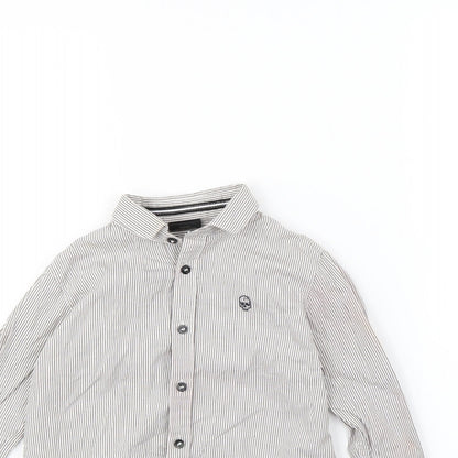 NEXT Boys White Striped  Basic Button-Up Size 5 Years