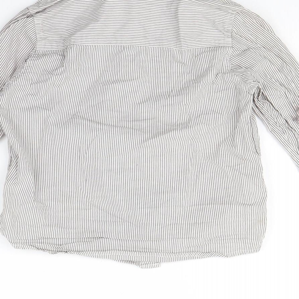 NEXT Boys White Striped  Basic Button-Up Size 5 Years