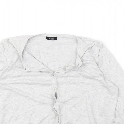 F&F Womens Grey   Cardigan Jumper Size 16