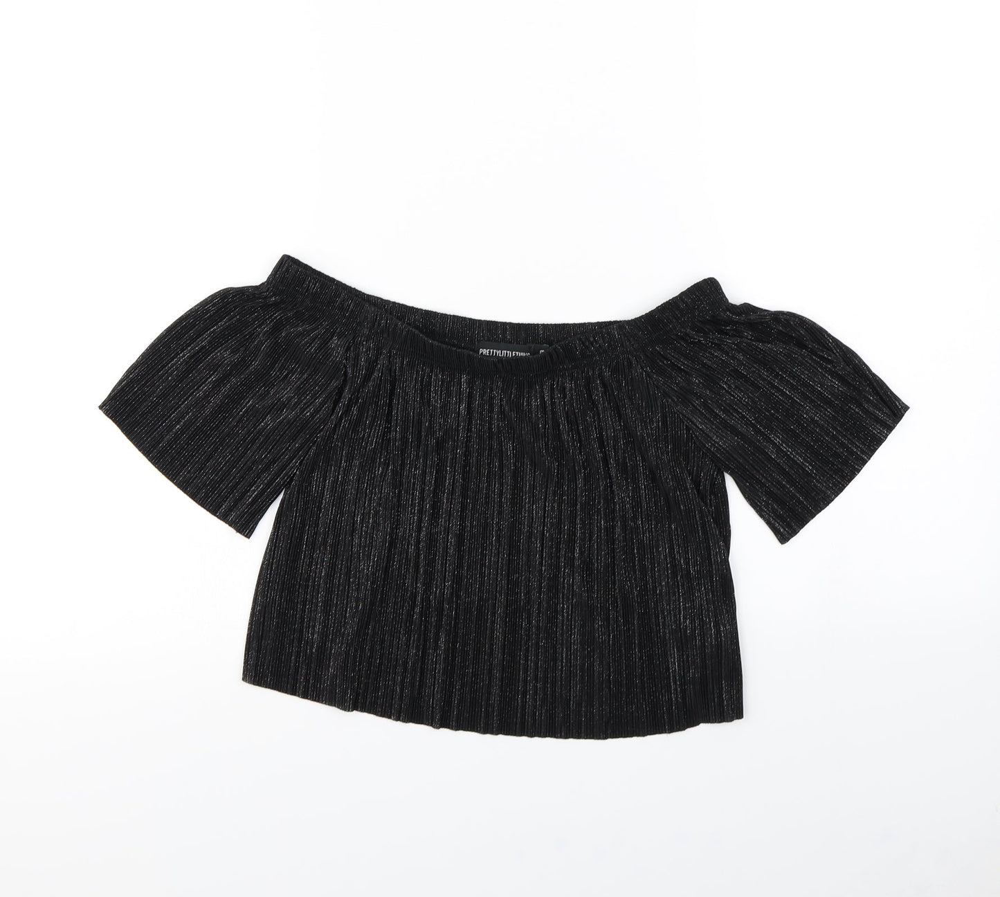 pretty little Thing Womens Black   Basic Tank Size 8