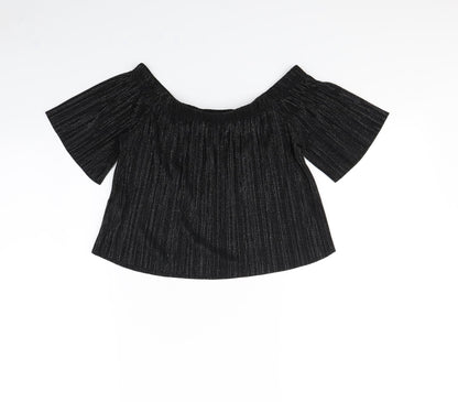 pretty little Thing Womens Black   Basic Tank Size 8