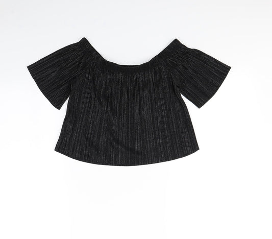 pretty little Thing Womens Black   Basic Tank Size 8