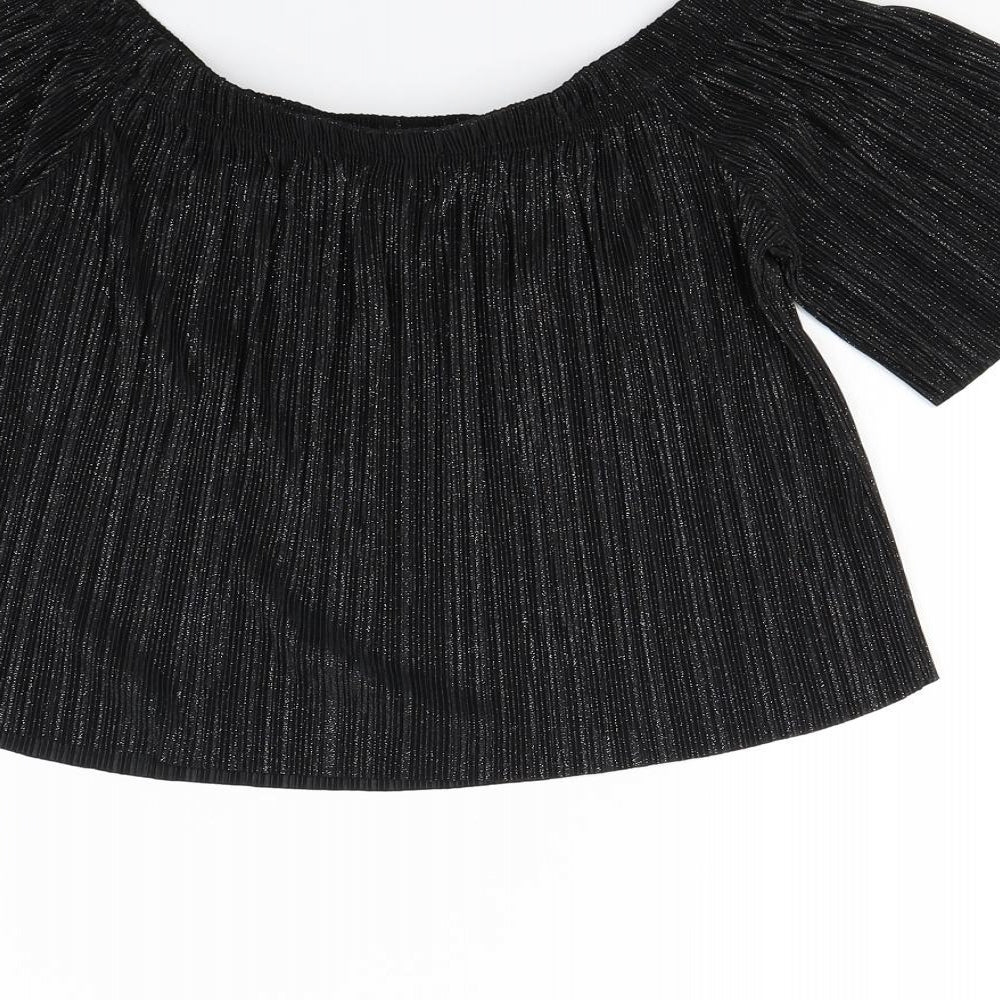 pretty little Thing Womens Black   Basic Tank Size 8