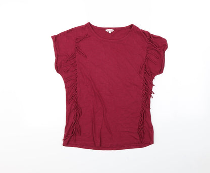 Miss Evie  Girls Purple   Basic T-Shirt Size 13 Years