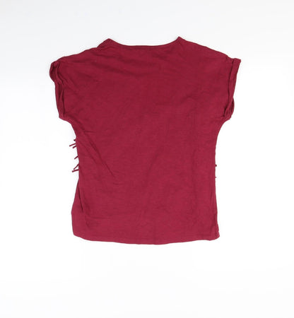Miss Evie  Girls Purple   Basic T-Shirt Size 13 Years