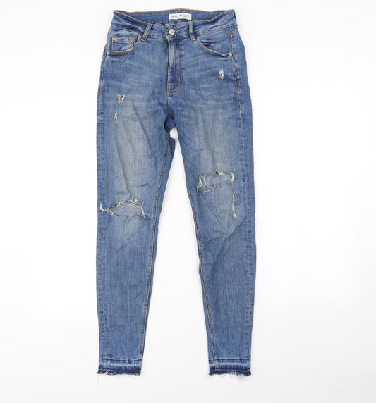 Denim & Co. Womens Blue   Straight Jeans Size 10 L30 in