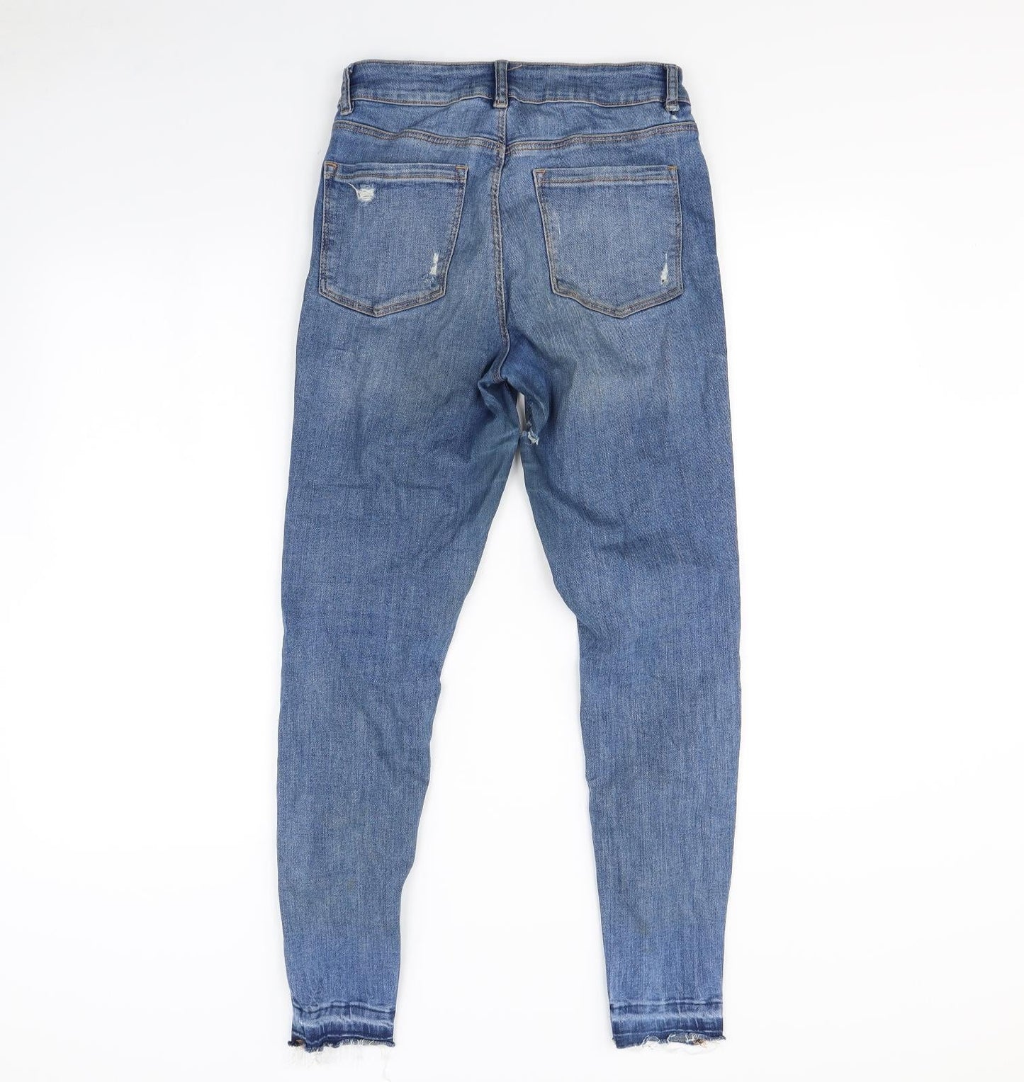 Denim & Co. Womens Blue   Straight Jeans Size 10 L30 in