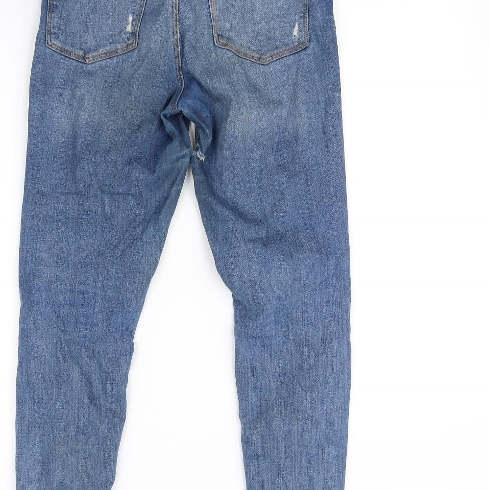 Denim & Co. Womens Blue   Straight Jeans Size 10 L30 in