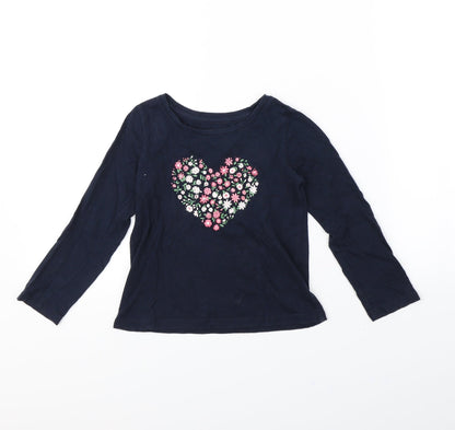 Gap Girls Blue   Basic T-Shirt Size S