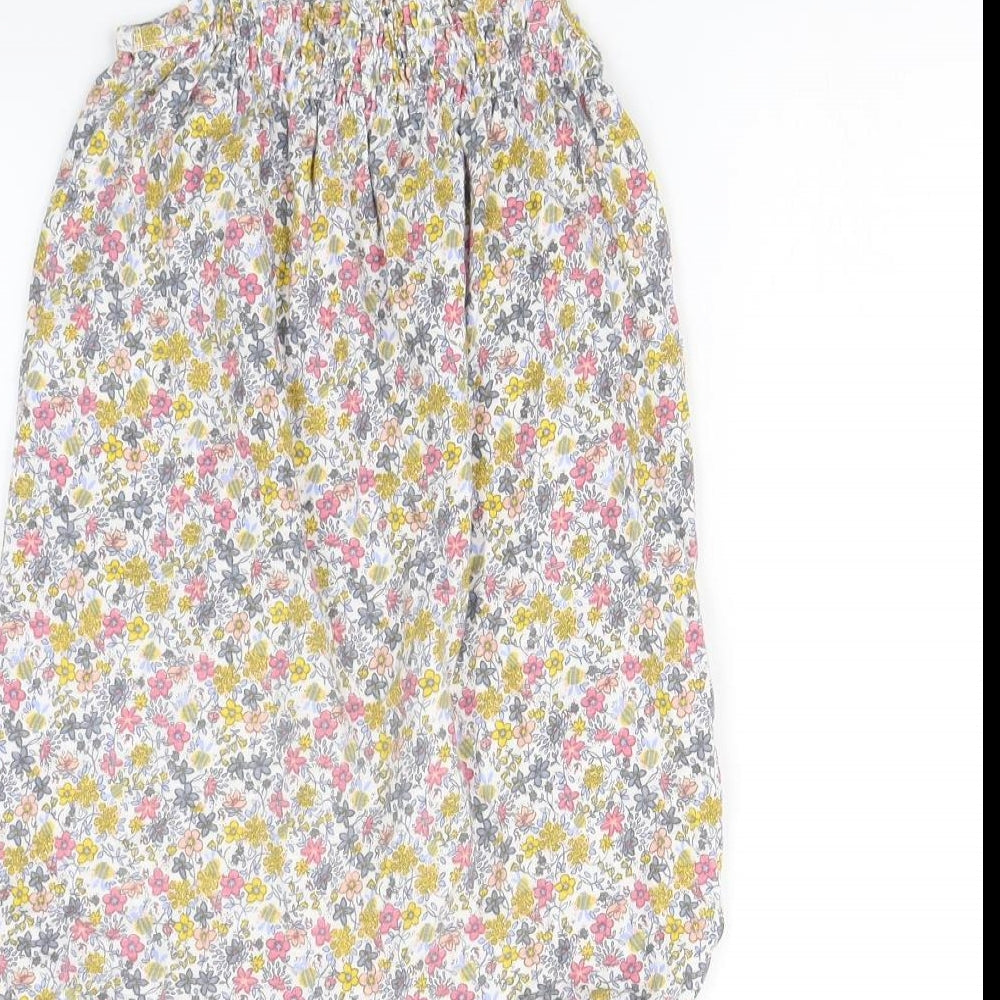NEXT Girls White Floral  Playsuit One-Piece Size 2 Years