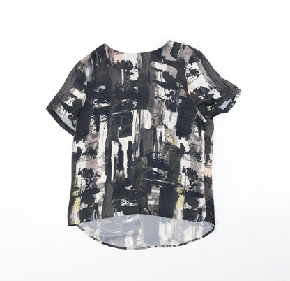 Womens UK Size 8 H&M Black Basic Blouse