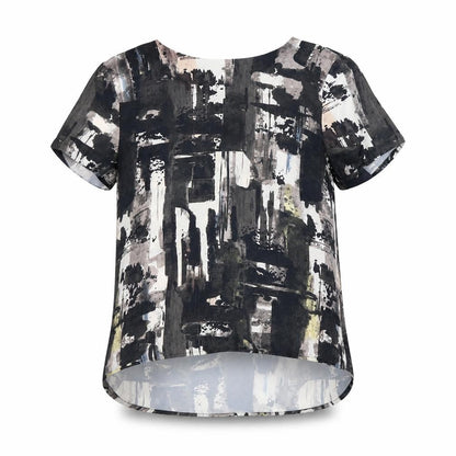 Womens UK Size 8 H&M Black Basic Blouse