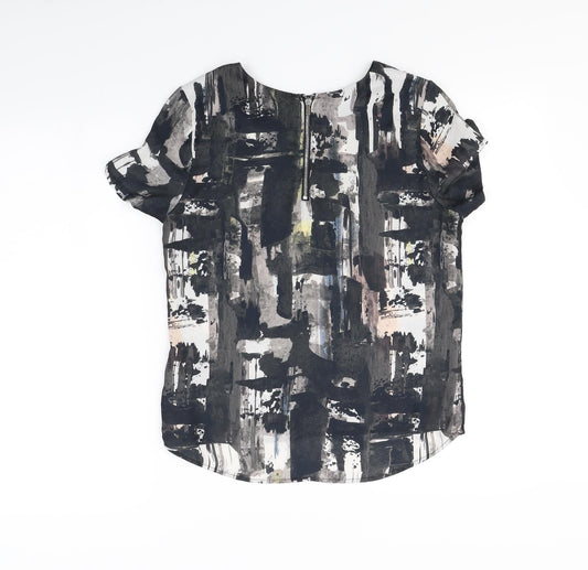 Womens UK Size 8 H&M Black Basic Blouse