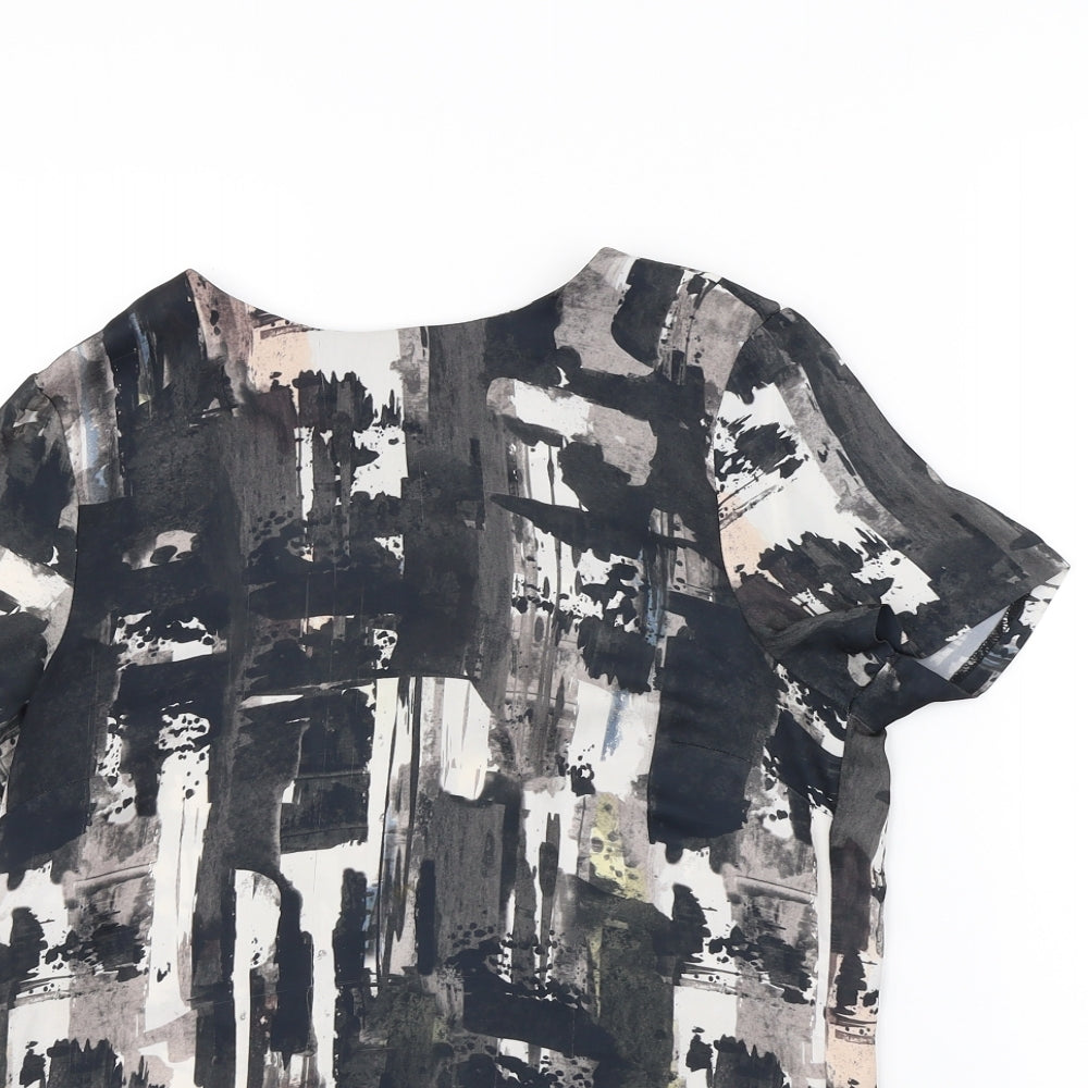Womens UK Size 8 H&M Black Basic Blouse