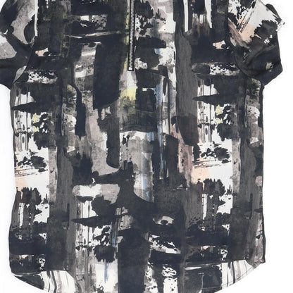 Womens UK Size 8 H&M Black Basic Blouse