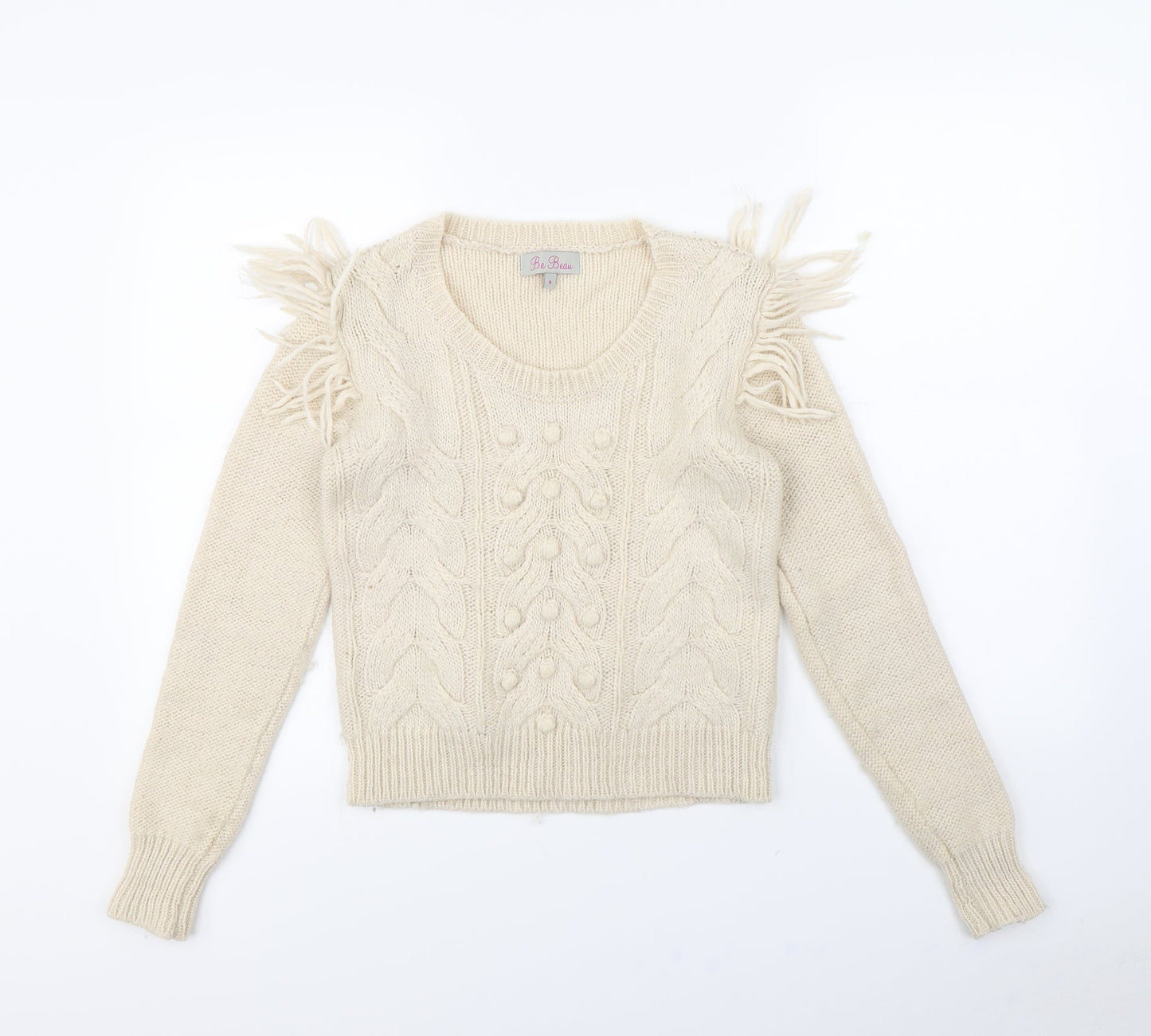 Be beau  Womens Beige   Pullover Jumper Size 8