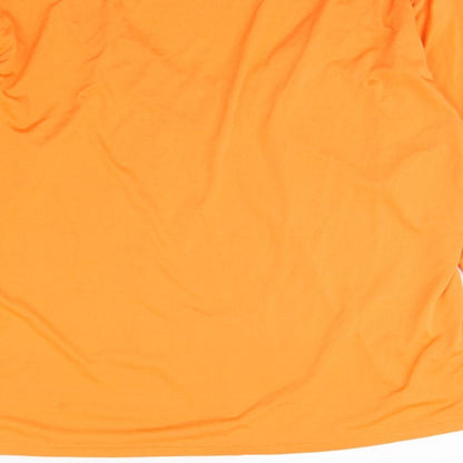 Womens UK Size XL Preworn Orange Basic T-Shirt