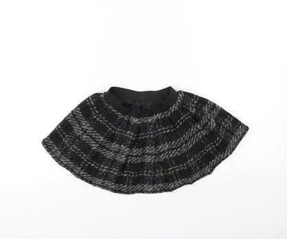 Preworn Girls Black   Flare Skirt Size 4 Years