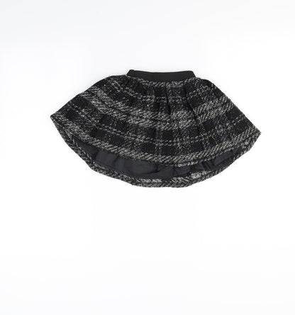 Preworn Girls Black   Flare Skirt Size 4 Years
