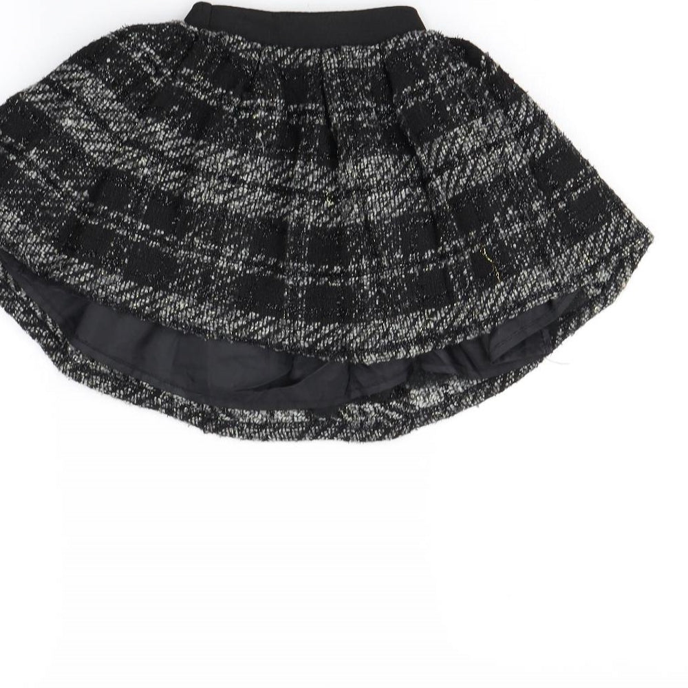 Preworn Girls Black   Flare Skirt Size 4 Years