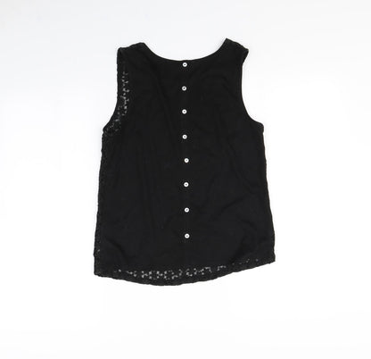 Womens UK Size 10 New Look Black Basic Tank