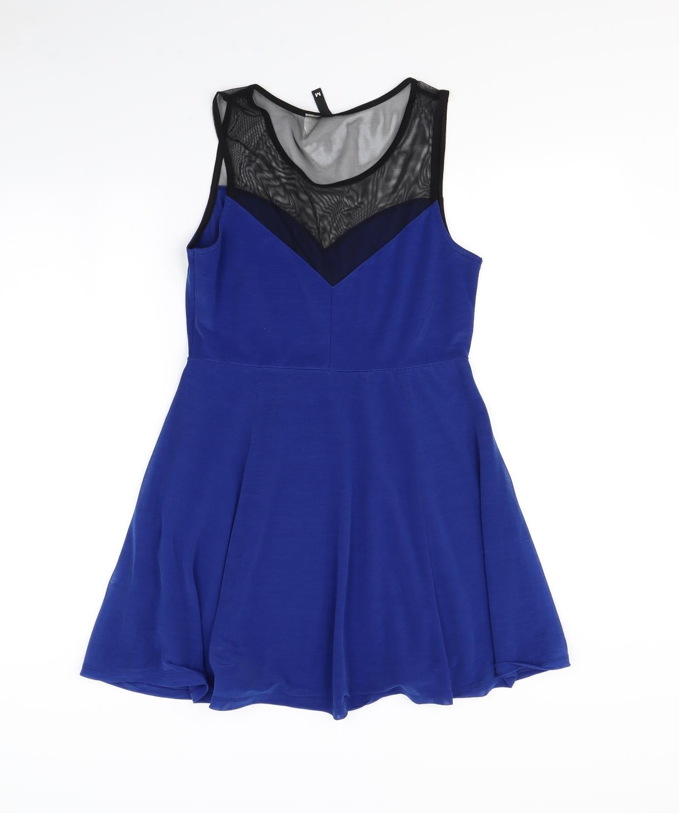 H&M Womens Blue   Fit & Flare  Size M