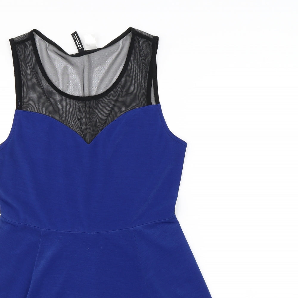 H&M Womens Blue   Fit & Flare  Size M