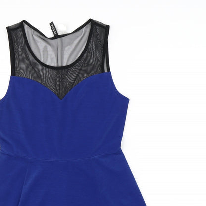 H&M Womens Blue   Fit & Flare  Size M
