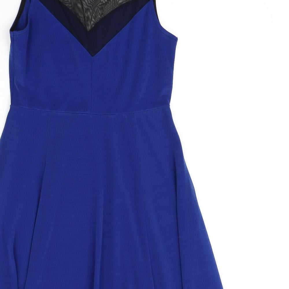 H&M Womens Blue   Fit & Flare  Size M