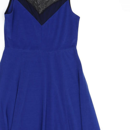 H&M Womens Blue   Fit & Flare  Size M