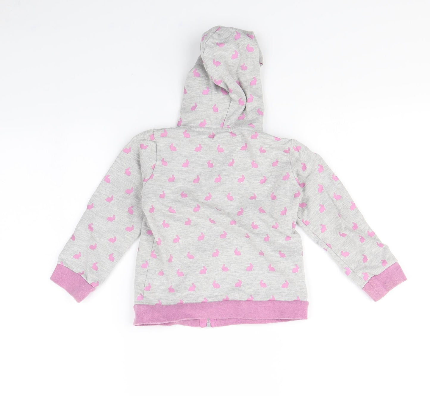 mamas & papas Girls Grey Spotted  Jacket  Size 3 Years  - rabbit
